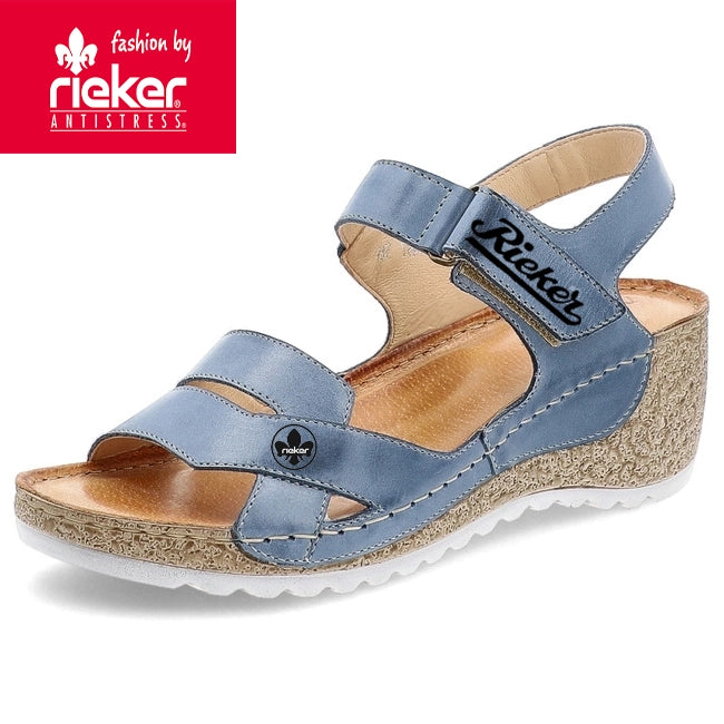 Rieker® Szandálok Divatos női éktalpú cipők