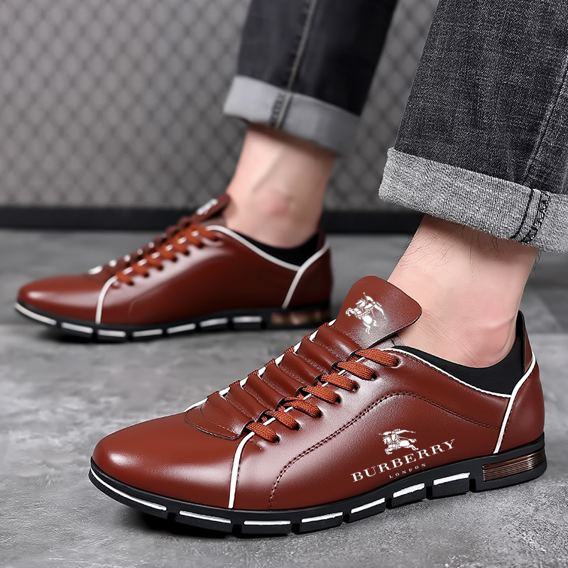 Burberry® męskie buty na co dzień w dużych rozmiarach ze skóry