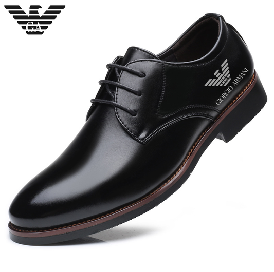 Armani®Kézzel varrott, túlméretezett, üzleti, alkalmi bőrcipő