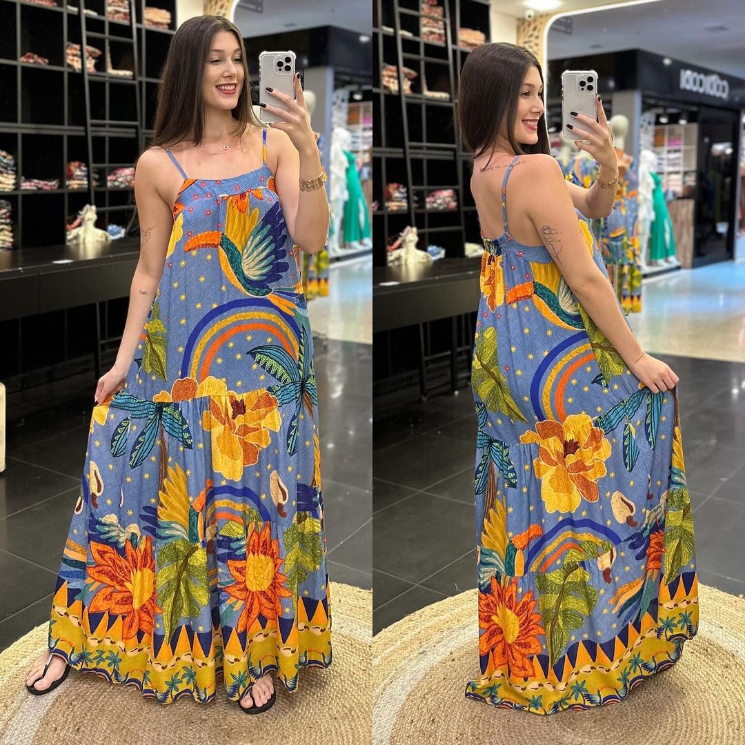 đ„2024-es Ășj ujjatlan, nagy szegĂ©lyƱ hosszĂș pĂĄntos ruha