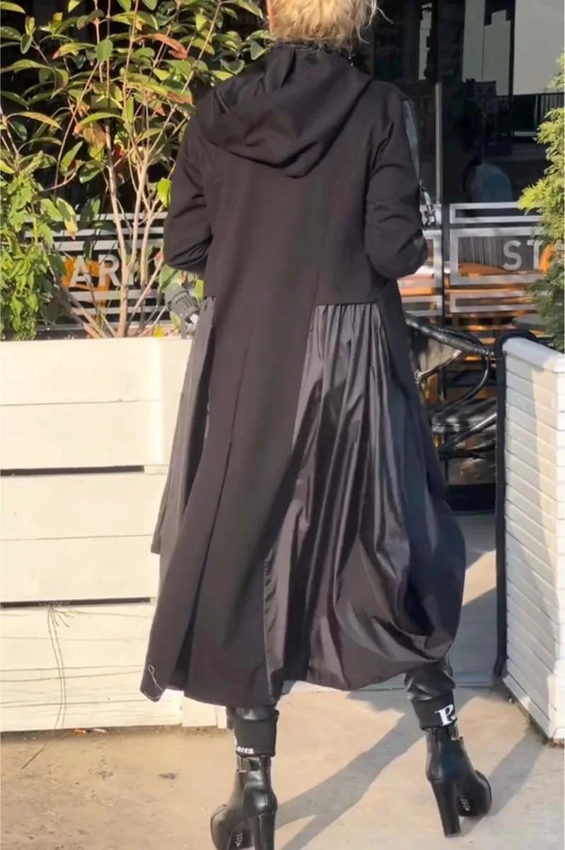 đ„KorlĂĄtozott ideig alacsony ĂĄronđ„NĆi kapucnis hosszĂș ujjĂș kabĂĄt