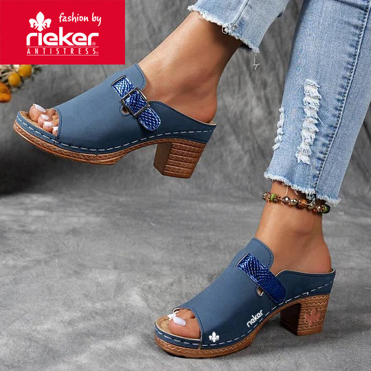 Rieker® Casualowe sandały na wysokim obcasie