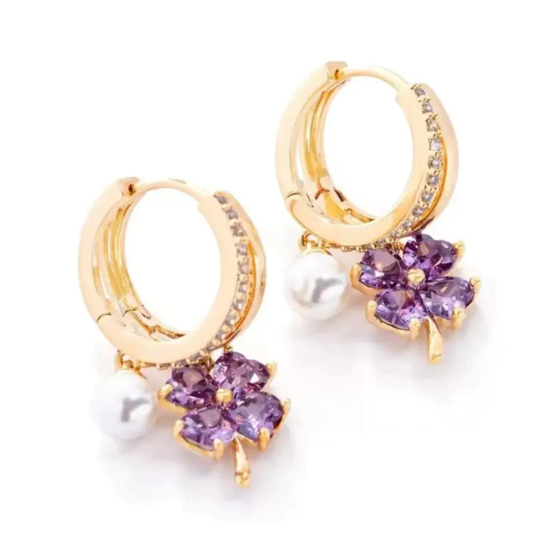 Mágneses nyirokterápiás germánium gránátos fülbevaló