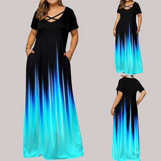 2023 NYÁRI GRADIENS V-NYAKÚ KABÁT VÁLTÓ SZOKNYA