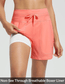 Női 5"-os úszónadrág, magas derekú, gyorsan száradó fürdőruha