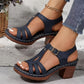 Női divatos, kényelmes, ortopéd szandál vastag platformon