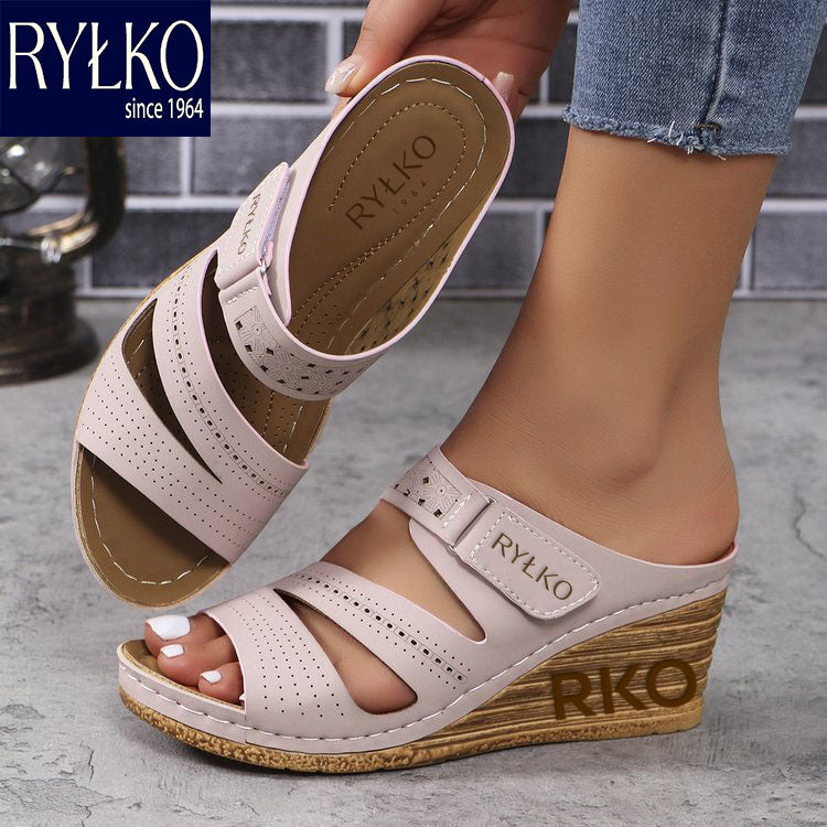 Ryłko@2025 új, masszázzsal ellátott, ék alakú szandál