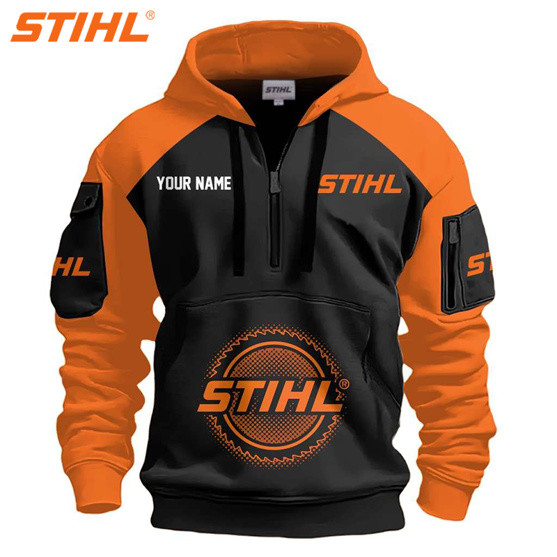 STIHL® 2025 új sportos kapucnis pulóver szabadidőre, limitált kiadás