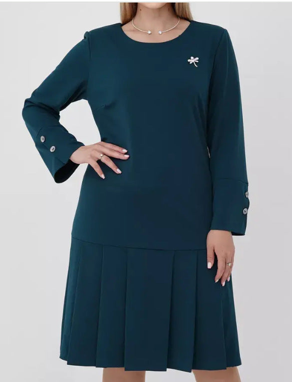 💚 👗[S-5XL]Kiváló minőségű divatos ruha