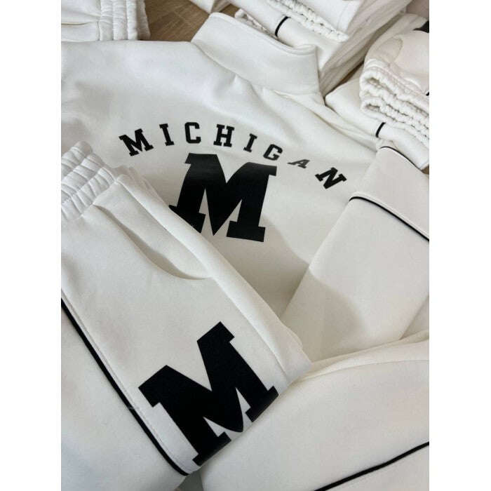 Kétrészes női alkalmi szett, hosszú ujjú tiszta pamutból