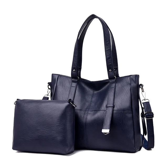 TÁGAS, PUHA ÖKO BŐRBŐL készült NŐI TÁSKA + AJÁNDÉKHÁTIZSÁK!