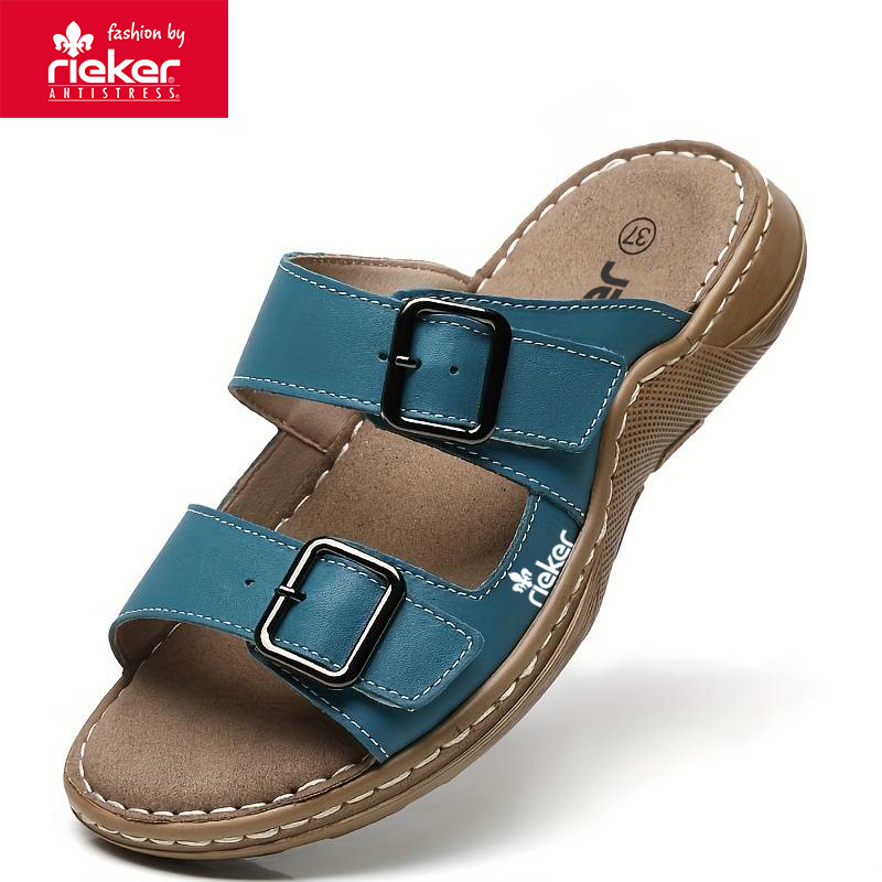 Új Rieker bőr ortopéd papucs 2025-ből