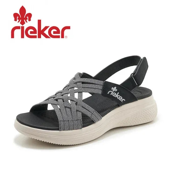 RIEKER® 2025 nyári szandál platformon, könnyű talppal