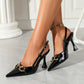 Elegáns magas sarkú szandálok-tok