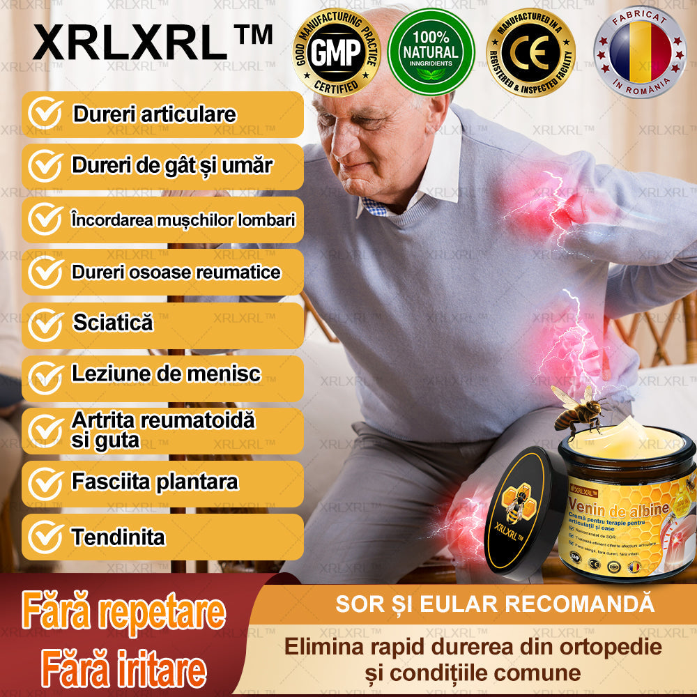 XRLXRL™ csontgyógyító méhméreg fájdalomcsillapító krém (kifejezetten idősebb felnőttek számára, az AAOS által ajánlott)