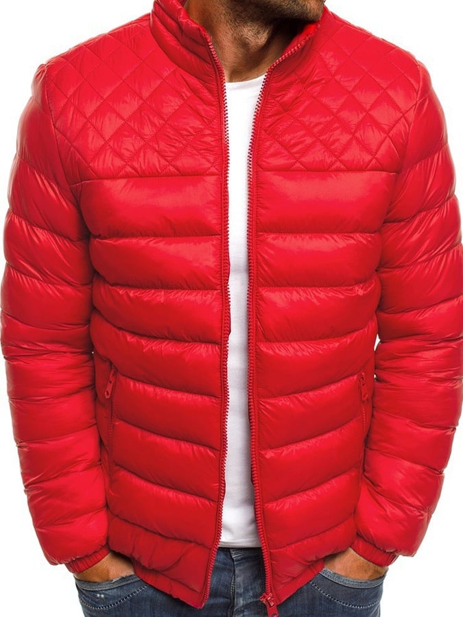 Retro redőzött pamut alkalmi férfi kabát