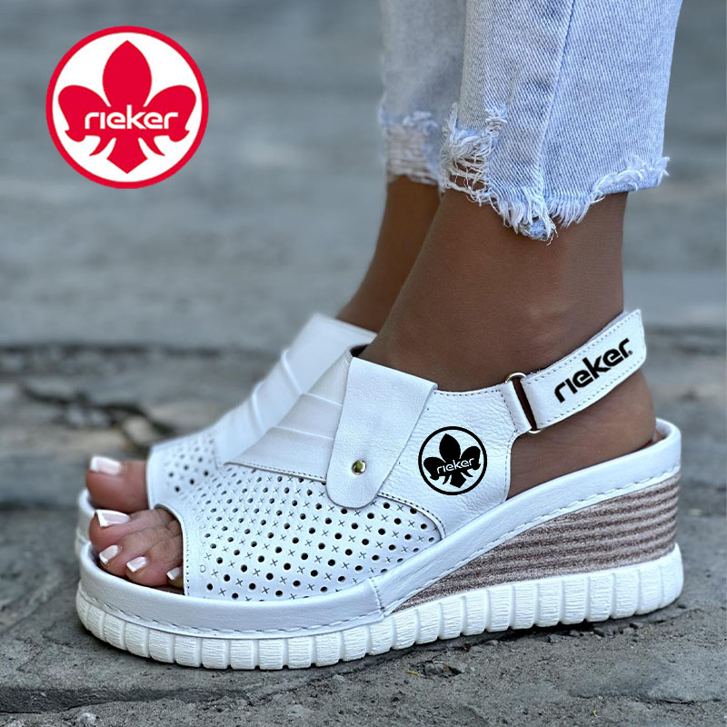 RIEKER® 2025 BŐR CIPŐ SZÉLES PÁNTTAL