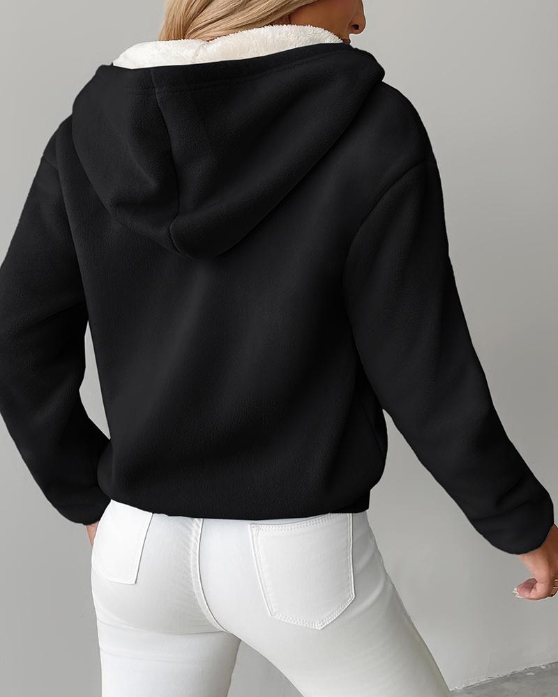 Thermal kapucnis pulcsi cipzáras kenguru zsebbel és polár béléssel