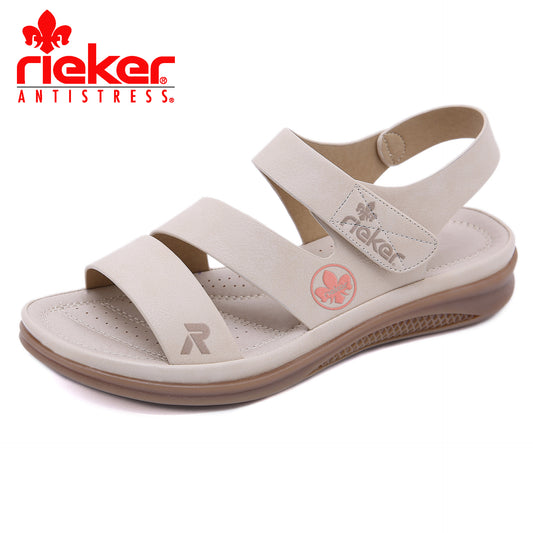 RIEKER® 2025 Vintage Könnyű Bőr Szandál