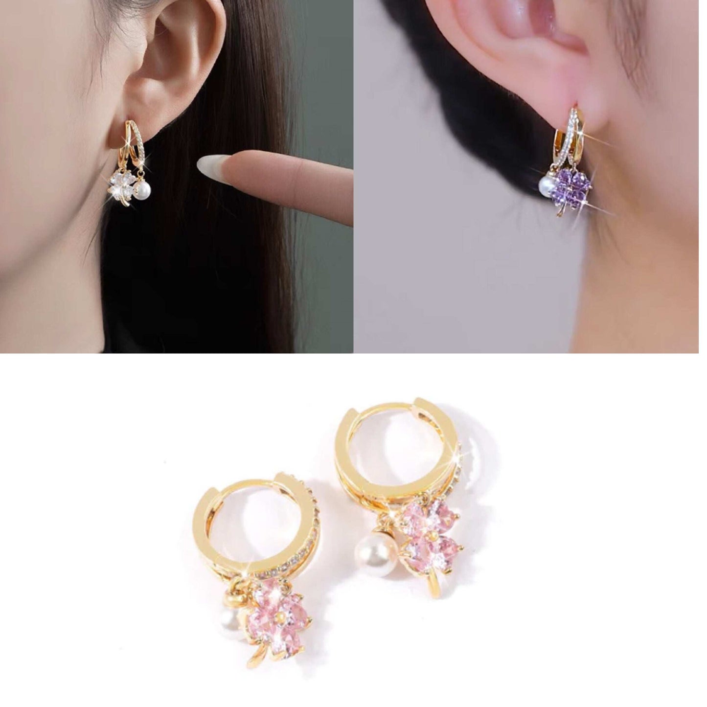 Mágneses nyirokterápiás germánium gránátos fülbevaló