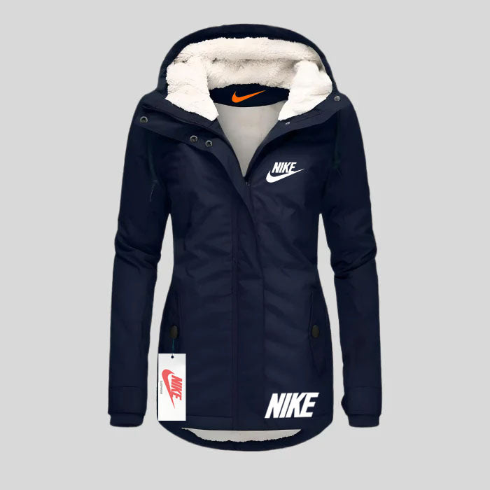 Women's waterproof hooded jacket for autumn and winter