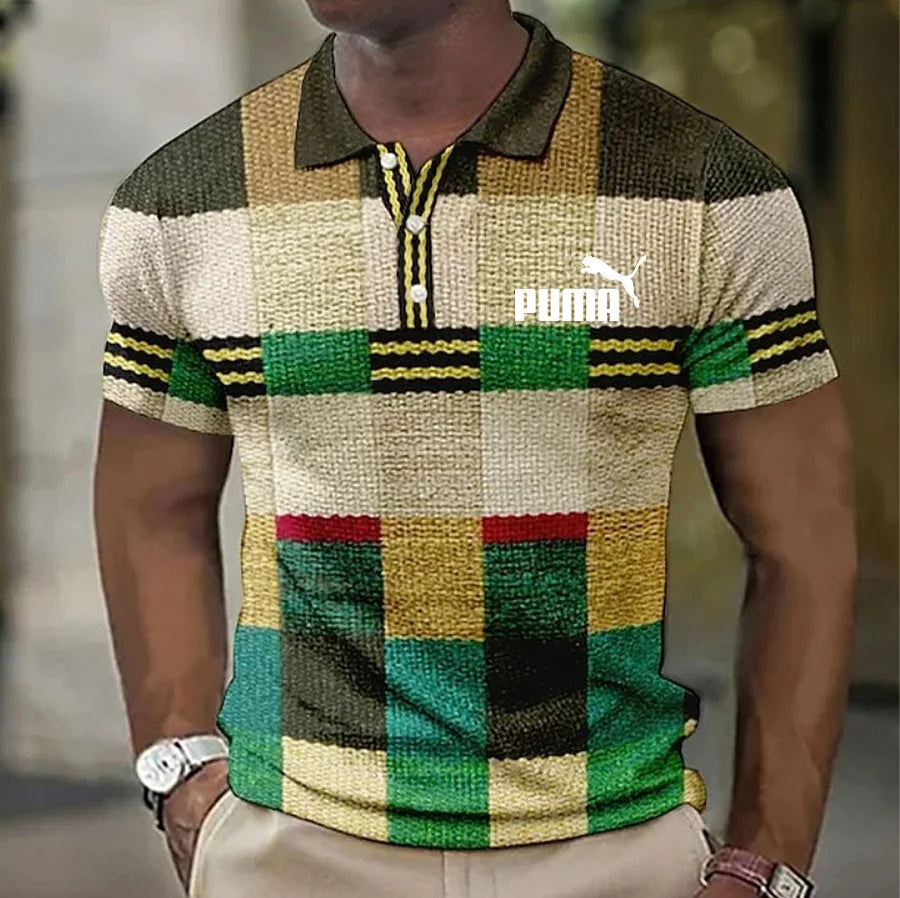 Férfi rövid ujjú, cipzáras pólóing