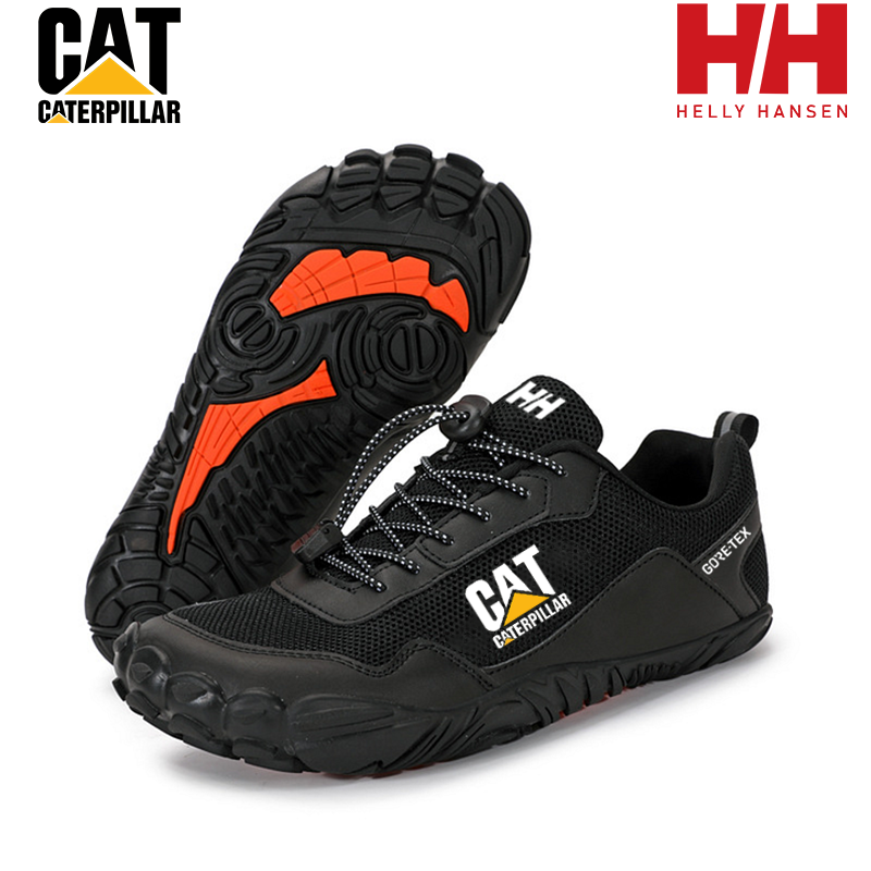 Značky CAT a Helly Hansen se spojily, aby vytvořily pánskou pracovní obuv, která je odolná proti propíchnutí, protiskluzová a voděodolná.