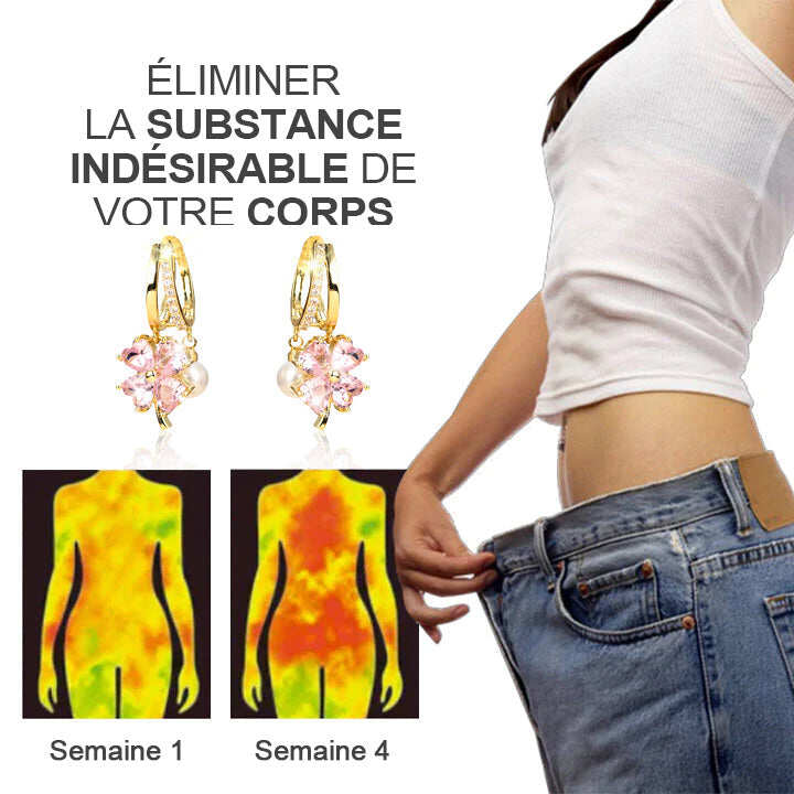 Mágneses nyirokterápiás germánium gránátos fülbevaló