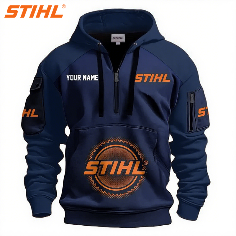 STIHL® 2025 új sportos kapucnis pulóver szabadidőre, limitált kiadás