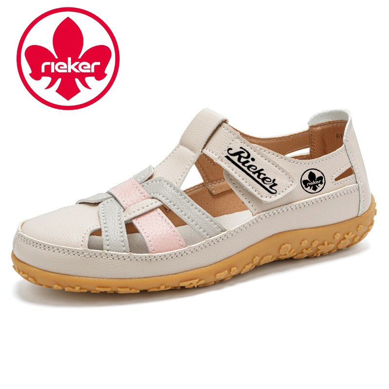Rieker® női ortopéd szandál bőrből - Új modell kényelmes tartást és légáteresztő kialakítást kínál
