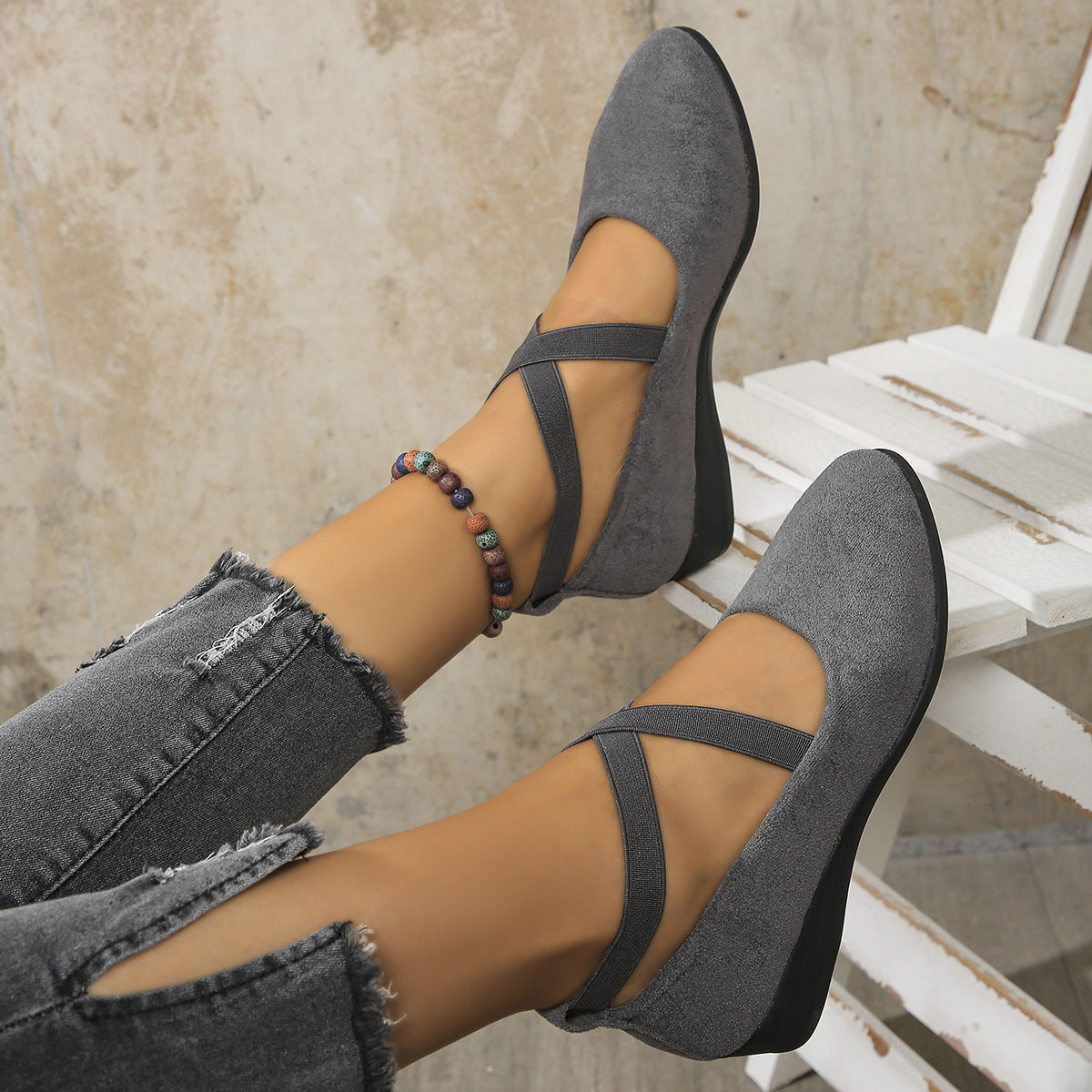 🔥Utolsó napi akció 50% KEDVEZMÉNY 🔥Kényelmes, könnyű, csúszásmentes, lélegző ortopéd lapos talpú cipők nőknek