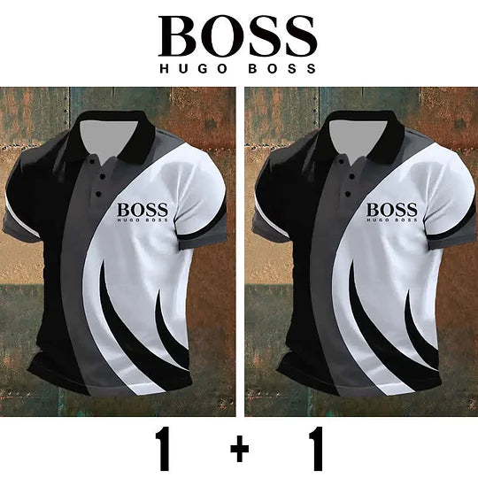 BOSS® Férfi Póló, 2 db-os Csomag #ADM41