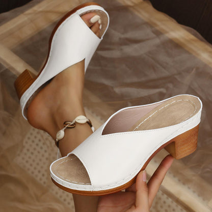 Női ortopéd blokk sarkú szandál