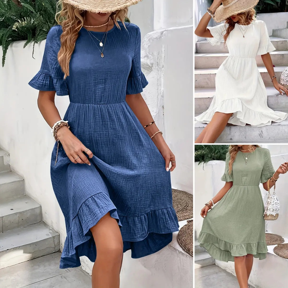 【S-3XL】 2024 új, kényelmes nyári alkalmi ruhák