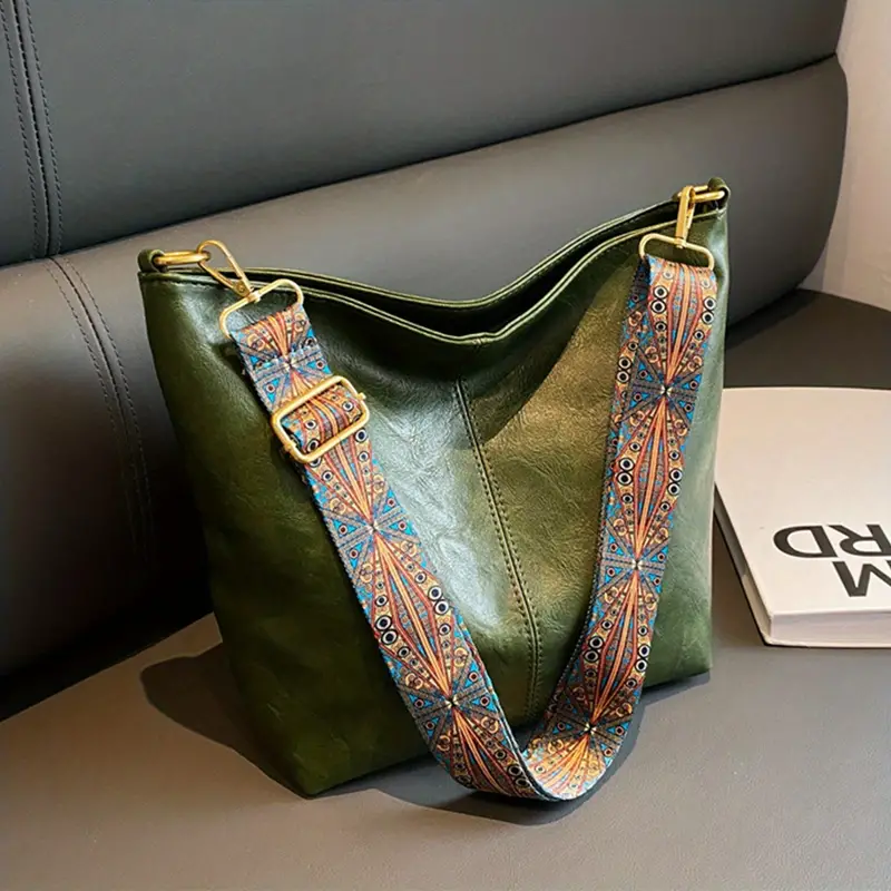 49% kedvezmény - Vintage női válltáska valódi bőrből