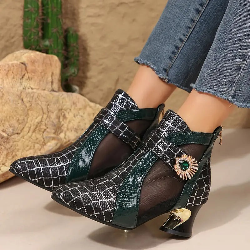 Női hálós cipők kristályokkal