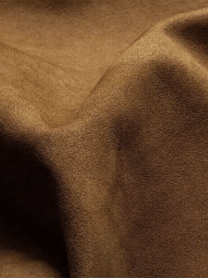 Férfi Vintage velúr patchwork plüss, többzsebű, fordított galléros kültéri kabát