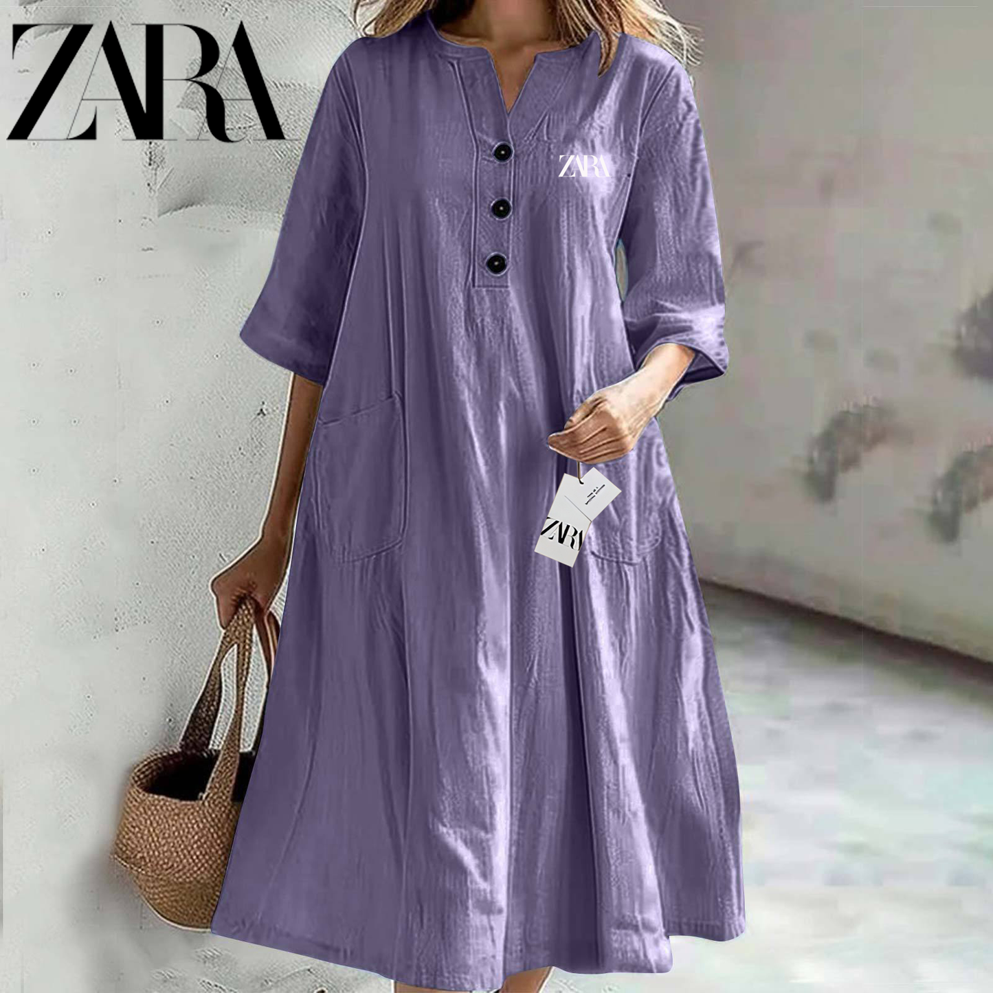 Nyári újdonság ZARA – Pamut ruha | Kényelmes és stílusos