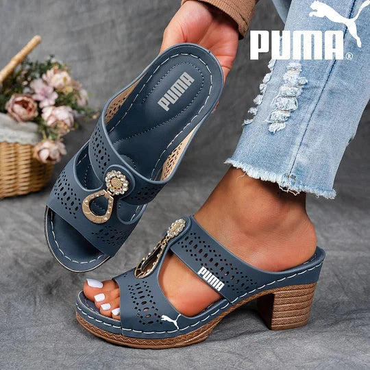 PUMA új nyári női szandál vastag sarokkal