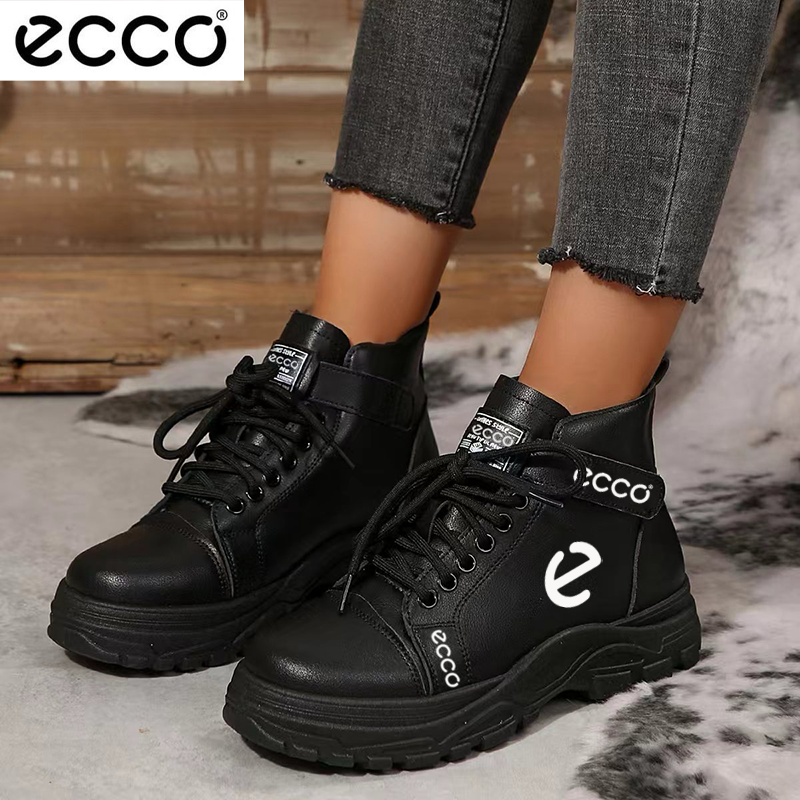 ECCO® 2025 új női vízálló és csúszásgátló borjúbőr rövid csizma