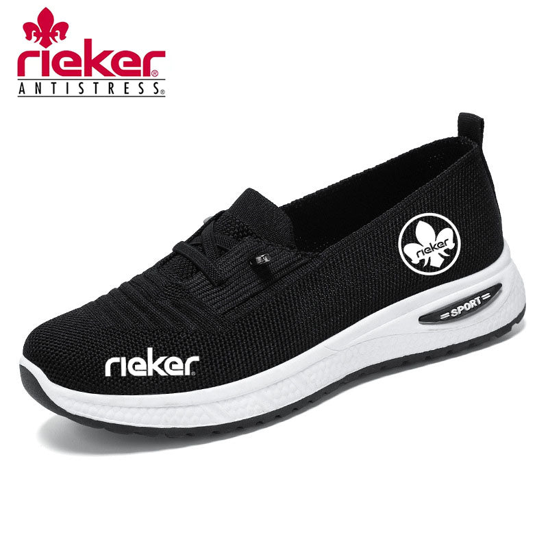 RIEKER@2025 új repülő szövött masszázsszandál