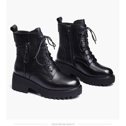 💥【45% OFF】【35-40】2024 új téli csizma kasmír bőrből, vastagított vízálló pamut anyagból