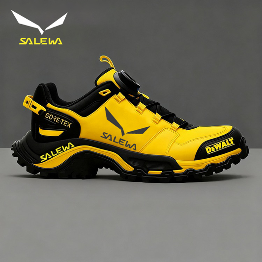 A Salewa® és a DEWALT vízálló és lélegző férfi munka- és túrabakancsai ideálisak munkába és szabadtéri tevékenységekhez.