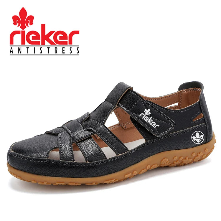 RIEKER®2025 új, puhatalpú, hétköznapi, üreges szandál