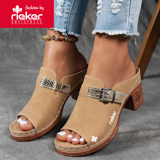 Rieker® Casualowe sandały na wysokim obcasie