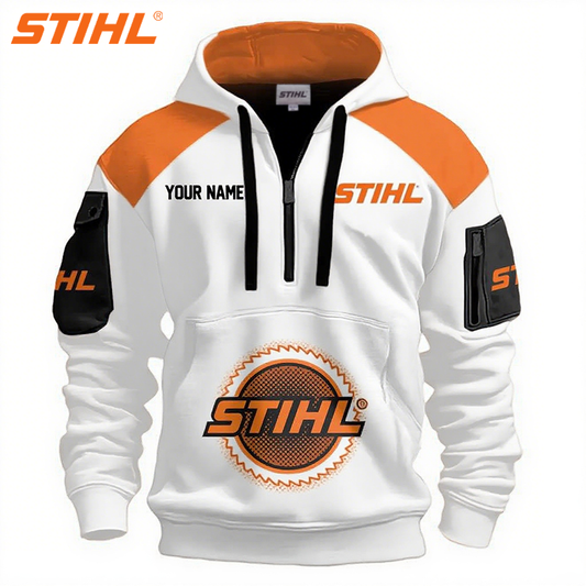 STIHL® 2025 új sportos kapucnis pulóver szabadidőre, limitált kiadás