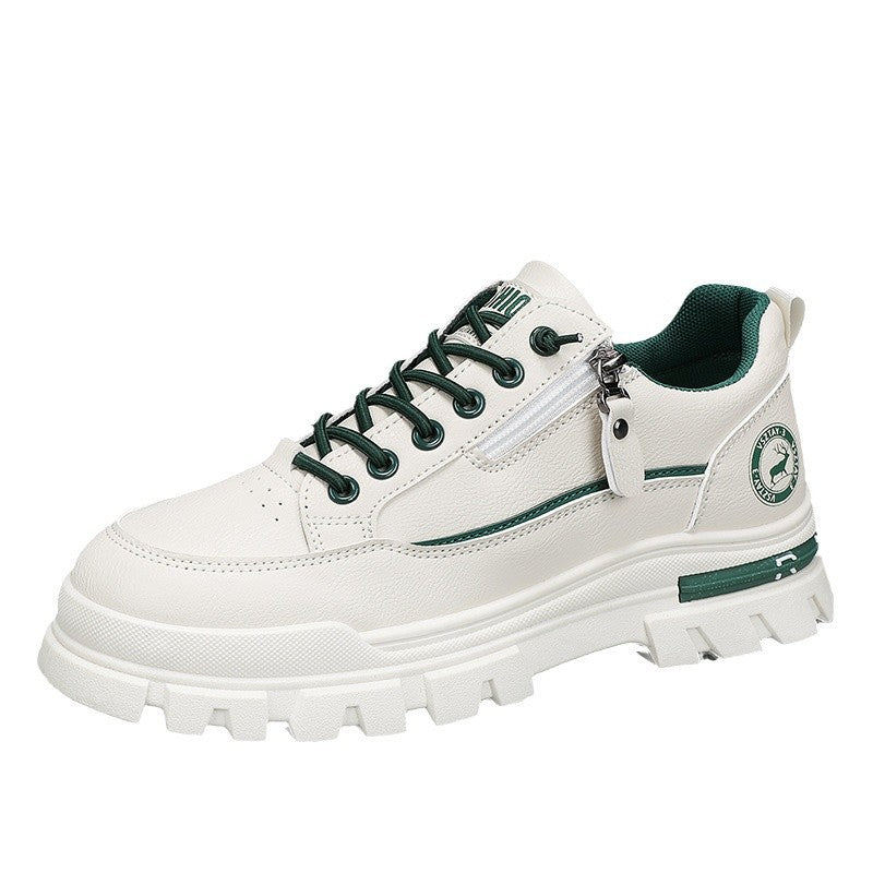 FÉRFI CIPŐ 2025 ÚJ TAVASZI ÉS ŐSZI MUNKAVÉDELEM KIS FEHÉR TÁBLA CIPŐ TÉLI SZABADIDŐ SPORT VÍZÁLLÓ MUNKARUHA MARTIN CIPŐ