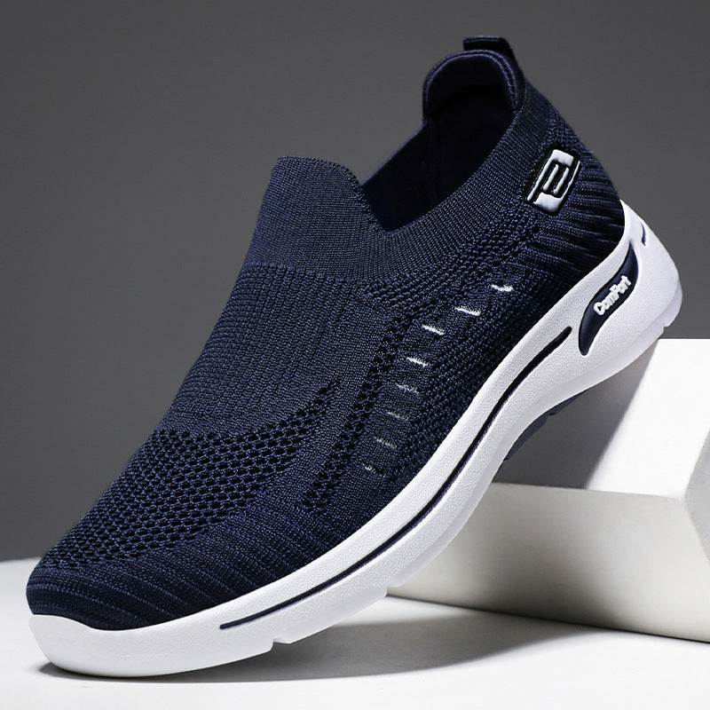 Nauji kvėpuojantys skraidantys austi laisvalaikio sportiniai batai vyrams ir moterims