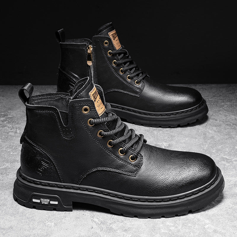 2024-ES ÚJ BRIT BŐR CIPŐ FÉRFI ALACSONY RETRO CIPŐ