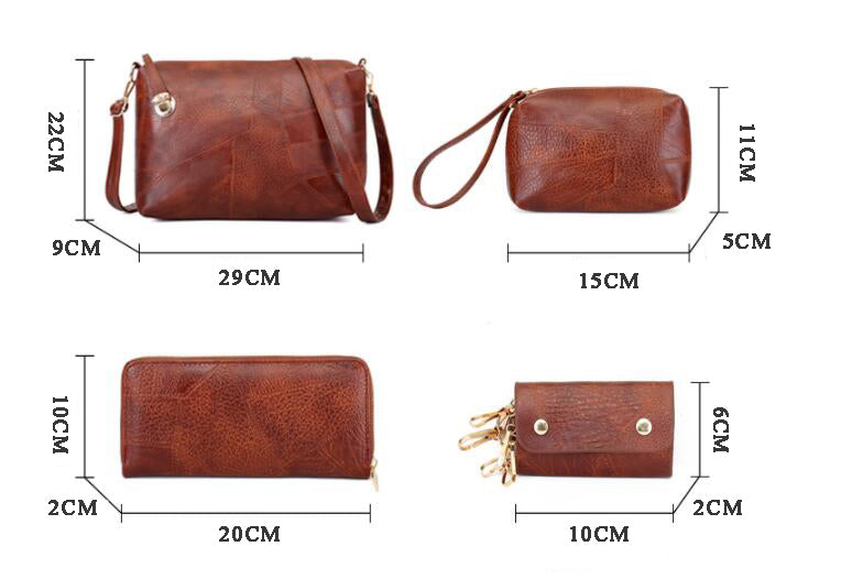 kiárusítás 🔥  Női bőrtáska szett (6 darab)